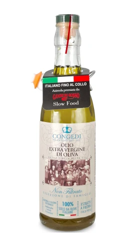 congedi oliwa z oliwek extra vergin nie filtrowana 100% włoska 500ml