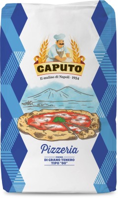 caputo blu pizzeria 25kg, worek mąki do pizzy w niebieskim kolorze, zdjęcie od przodu