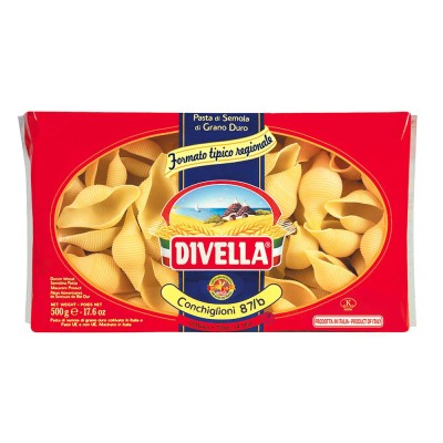 conchiglioni 500g, makaron włoski muszle, opakowanie czerwone