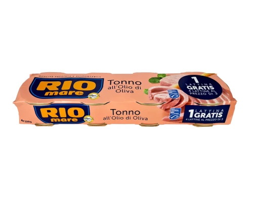 rio mare tonno olio di oliva 4x120g, tuńczyk w oliwie z oliwek w puszce