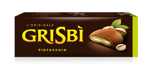 grisbi pistacchio 150g, ciastka kakowe z kremem pistacjowym