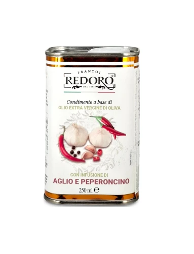 redoro condimento aglio e peperoncino 250ml, oliwa z oliwek z czosnkiem i chili