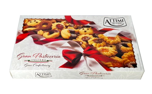 gran pasticceria 350g, miks kruchych ciasteczek w kartonowym pudełku