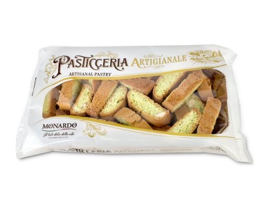 Monardo Cantuccini al Pistacchio Cantuccini z Migdałami o smaku pistacjowym 250g Włoskie