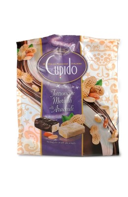 cupido torroncini morbidi alle arachidi 225g, cukierki nugatowe w polewie