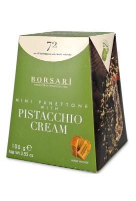 mini panettone pistacchio cream 100g, panettoncino z kremem pistacjowym, babka włoska