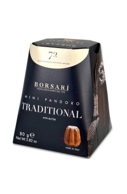 mini pandoro 90g, babka włoska z cukrem pudrem