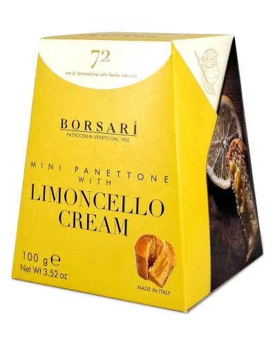 mini panettone limoncello 100g, babka włoska z kremem cytrynowym