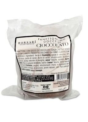 panettoncino gocce di cioccolato 100g, babka włoska z kroplami czekolady