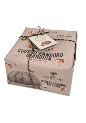 borasari cuor di pandoro gianduia 750g, babka włoska z kremem orzechowym gianduja