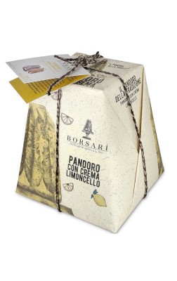 borsari pandoro con cream limoncello 850g, babka włoska z kremem cytrynowym