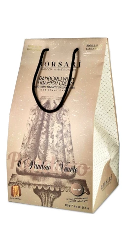 Pandoro veneto tiramisu 850g, babka włoska z kremem tiramisu