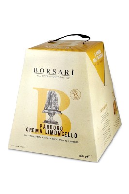 borsari pandoro crema limoncello 850g, babka włoska z kremem cytrynowym