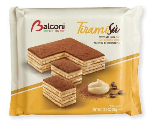 Balconi Tiramisu Torcik z kremem z mascarpone 400g