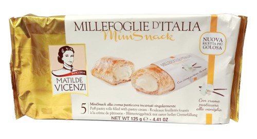 Matilde Vicenzi Millefoglie d'Italia Mini Snack Waniliowe ciastka 125g