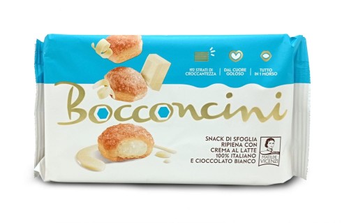 Matilde Vicenzi Millefoglie d'Italia Bocconcini ciastka z kremem z białej czekolady 100g