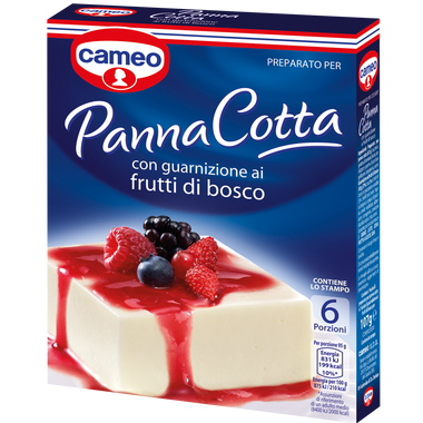 Cameo Panna Cotta con guarnizione ai frutti di bosco Panna Cotta z polewą z owoców leśnych 107g