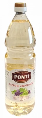 Ponti Aceto di Vino Bianco Ocet Winny Biały 1L