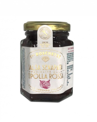 Boschetti Salsa Senapata Cipolle Rosse Sos musztardowy z czerwonej cebuli 130g