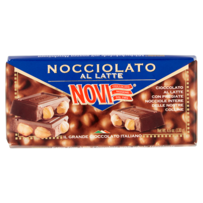 Novi Nocciolato al Latte Czekolada mleczna z orzechami laskowymi 130g