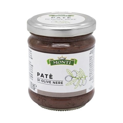 Monti Pate di olive nere Pasta z czarnych oliwek 180g