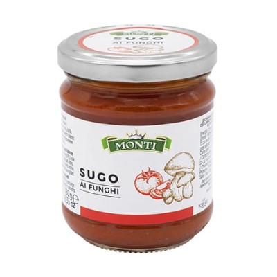Monti Sugo ai Funghi Sos pomidorowy z Grzybami 180g, słoik