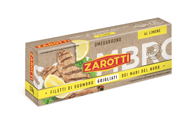 Zarotti Filetti di sgombro grigliati al limone Filety z makreli z cytryną w delikatym oleju 120g