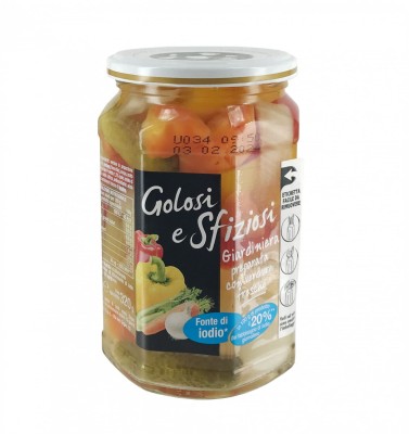 Golosi e Sfiziosi Giardiniera Mieszanka świeżych warzy w occie 540g