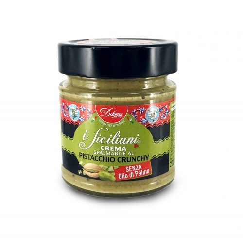 Dolgam Crema Spalmabile al pistacchio Crunchy Słodki krem z pistacji do smarowania 200g