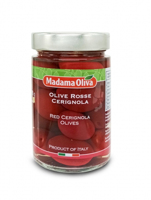 Madama Oliva Olive Rosse Cerignola Oliwki czerwone Włoskie 300g