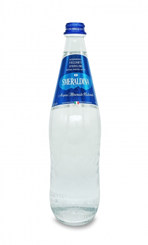 Smeraldina Woda mineralna gazowana 750ml Szklana butelka Włoska