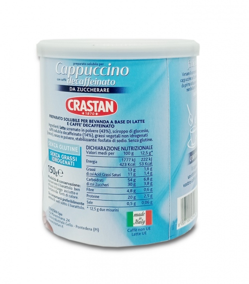 Crastan Cappuccino decaffeinato Kawa Cappuccino bezkofeinowa 150g