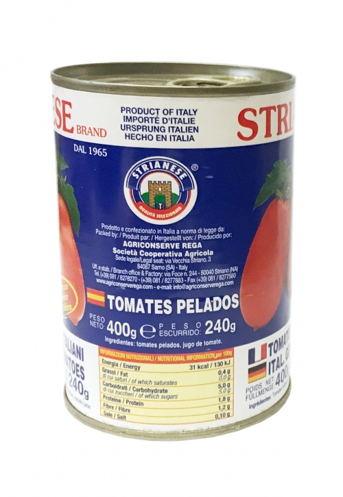 Strianese Pomodori Pelati Italiani pomidory włoskie obrane 400g